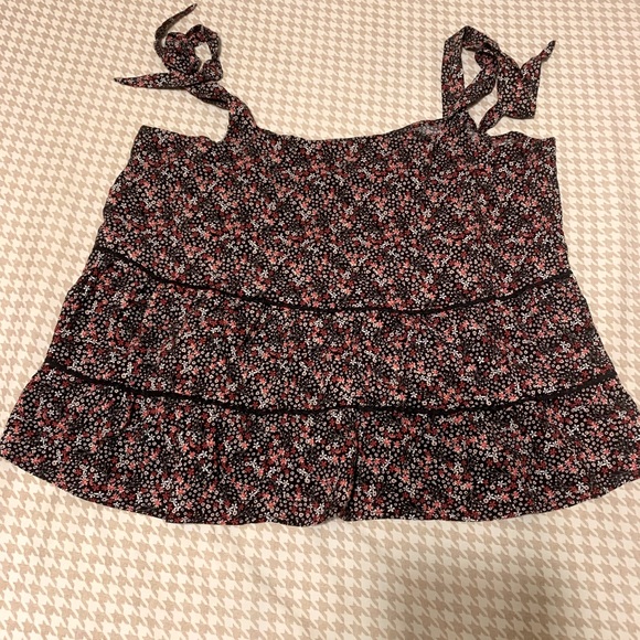 NWT. Molly & Isadora Bow Tie babydoll tank. Size 0x. - Picture 2 of 6